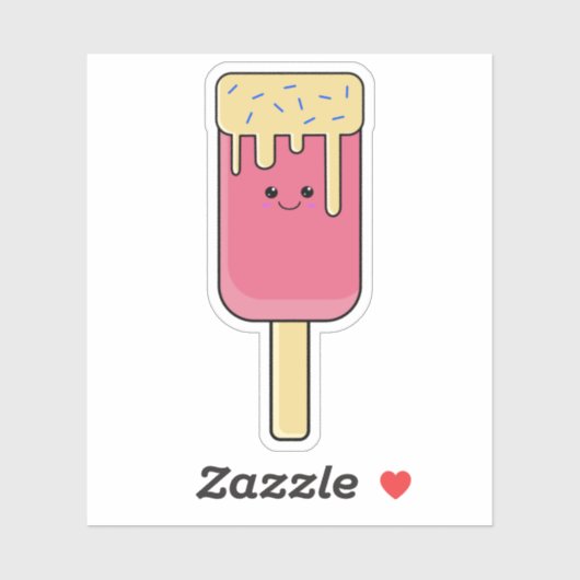 Schattigee Kawaii Ice Cream Lolly Sticker (Vel)