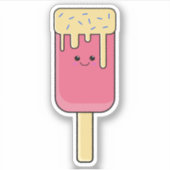 Schattigee Kawaii Ice Cream Lolly Sticker (Voorkant)