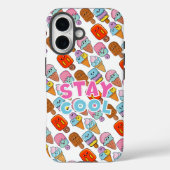 Schattigee Kawaii Ice-Cream & Popsicle iPhone Case (Achterkant)