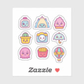 Schattigee kawaii icon sticker set (Vel)