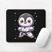 Schattigee Kawaii Karate Penguin Martial Arts 1 Muismat (Met muis)