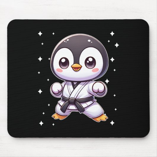Schattigee Kawaii Karate Penguin Martial Arts 1 Muismat (Voorkant)