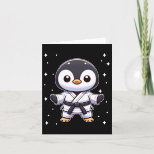 Schattigee Kawaii Karate Penguin Martial Arts Kaart