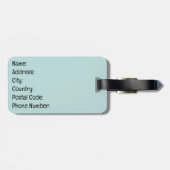 Schattigee Kawaii kat die een boek leest Bagagelabel (Achterkant horizontaal)