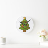 Schattigee Kawaii kerstboom Ronde Klok (Huis)