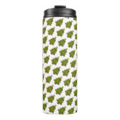 Schattigee Kawaii kerstboom Thermosbeker (Voorkant)