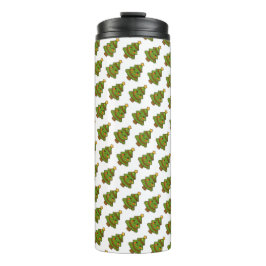 Schattigee Kawaii kerstboom Thermosbeker