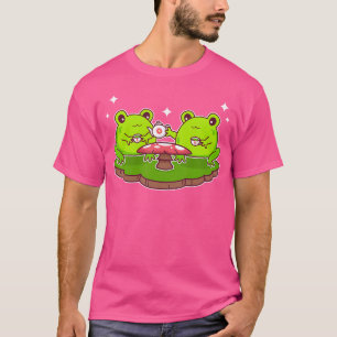 Schattigee kawaii kikkers t-shirt