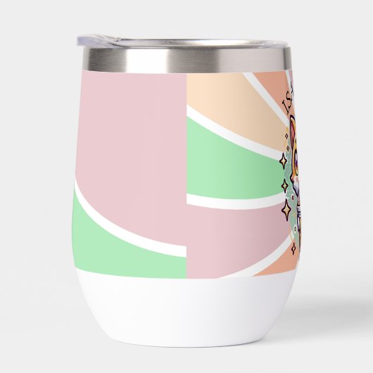 Schattigee Kawaii Kitten met Bubble Tea Gepersonal (Rechts)