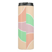 Schattigee Kawaii Kitten met Bubble Tea Gepersonal Thermosbeker (Achterkant)