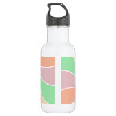 Schattigee Kawaii Kitten met Bubble Tea Gepersonal Waterfles (Achterkant)