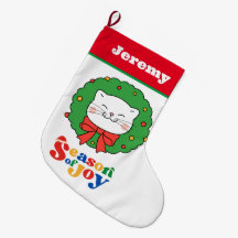 Schattigee Kawaii Kitty Kat Kerstseizoen van Joy
