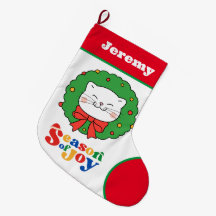 Schattigee Kawaii Kitty Kat Kerstseizoen van Joy