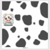 Schattigee Kawaii koe! Sticker (Vel)