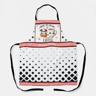 Schattigee Kawaii koffie en room Schort