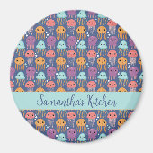 Schattigee Kawaii kwal gepersonaliseerd Magneet (Voorkant)