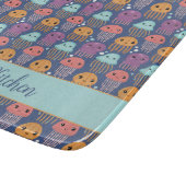 Schattigee Kawaii kwal gepersonaliseerd Snijplank (Hoek)