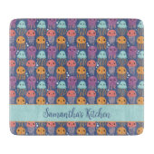 Schattigee Kawaii kwal gepersonaliseerd Snijplank (Voorkant)