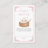 Schattigee Kawaii Little Dumpling Bao Roze Luier R Informatiekaartje (Voorkant)