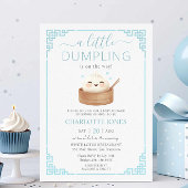 Schattigee Kawaii Little Dumpling Bun Blue Baby sh Kaart
