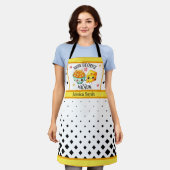 Schattigee kawaii macaroni en kaas schort (Gedragen)