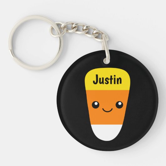 Schattigee Kawaii maïs snoep snoep sleutelhanger (Voorkant)