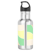 Schattigee Kawaii Monkey met Bubble Tea Gepersonal Waterfles (Achterkant)