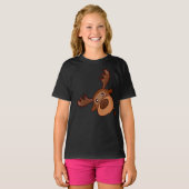 Schattigee Kawaii Moose Elk Herten Grappig Alaska T-shirt (Voorkant volledig)