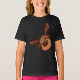 Schattigee Kawaii Moose Elk Herten Grappig Alaska  T-shirt