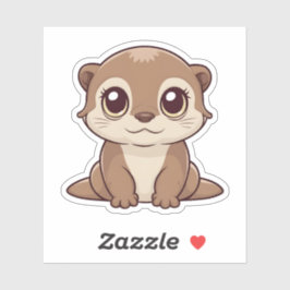 Schattigee Kawaii Otter Schattige Animal Fun Art Sticker