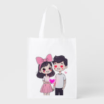 Schattigee Kawaii paar Doodle illustratie