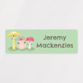 Schattigee kawaii paddenstoel paddenstoel geperson labels (Design 1)