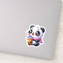 Schattigee Kawaii Panda Drink Boba Bubble Tea Kawa