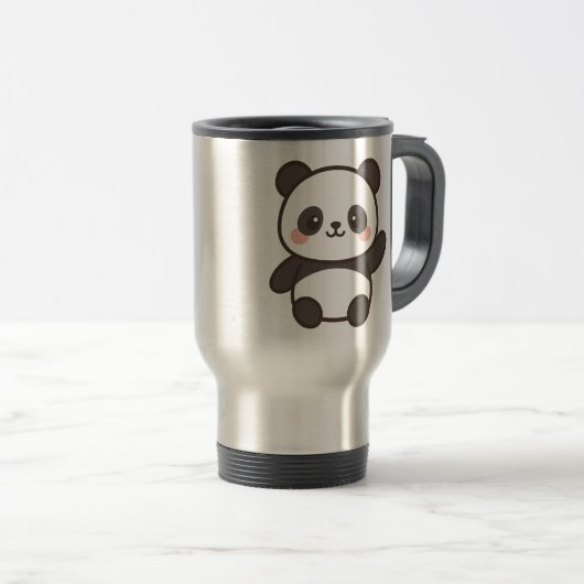 Schattigee Kawaii Panda Mok 🐼☕ (Voorkant rechts)