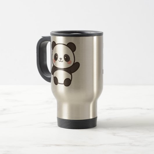 Schattigee Kawaii Panda Mok 🐼☕ (Voorkant links)