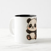 Schattigee Kawaii Panda Mok - Schattige Cartoon Di (Voorkant links)