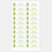 Schattigee kawaii papaya poot cartoon gepersonalis labels (Vel)