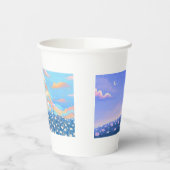 Schattigee Kawaii papieren bekers (Links)