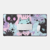 Schattigee Kawaii Pastel Gothic Patchwork Creepy C Bureaumat (Keyboard & Muis)