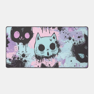 Schattigee Kawaii Pastel Gothic Patchwork Creepy C Bureaumat