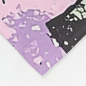 Schattigee Kawaii Pastel Gothic Patchwork Creepy C Fleece Deken (Hoek)