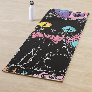 Schattigee Kawaii Pastel Gothic Patchwork Creepy C Yogamat