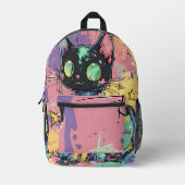 Schattigee Kawaii Pastel Gothic Patchwork Gothic C Bedrukte Rugzak (Voorkant)