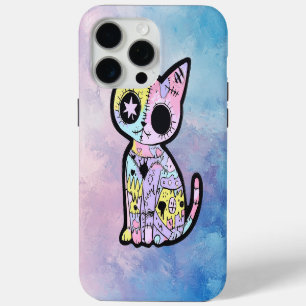 Schattigee Kawaii Pastel Gothic Patchwork Gothic C iPhone 15 Pro Max Hoesje