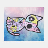 Schattigee Kawaii Pastel Gothic Patchwork Gothic C Fleece Deken (Voorkant (Horizontaal))