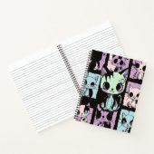 Schattigee Kawaii Pastel Gothic Patchwork Gothic C Notitieboek (Binnen)