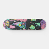 Schattigee Kawaii Pastel Gothic Patchwork Gothic C Persoonlijk Skateboard (Horizontaal)