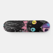 Schattigee Kawaii Pastel Gothic Patchwork Gothic C Persoonlijk Skateboard (Horizontaal)