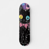 Schattigee Kawaii Pastel Gothic Patchwork Gothic C Persoonlijk Skateboard (Voorkant)