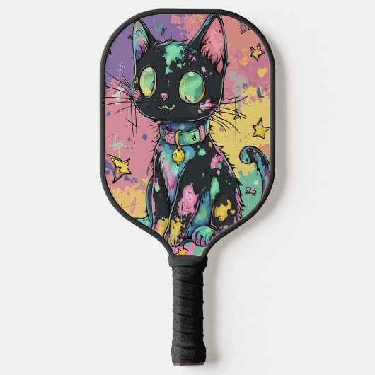 Schattigee Kawaii Pastel Gothic Patchwork Gothic C Pickleball Paddle (Voorkant)